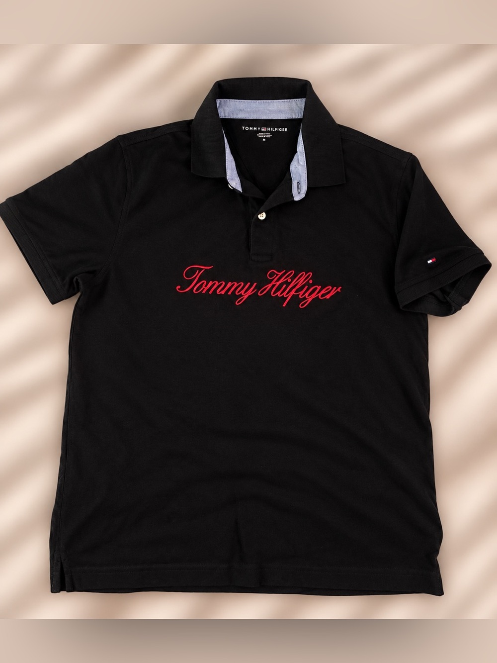 Polo by Ralph Lauren Navy Polo with Red Script Logo